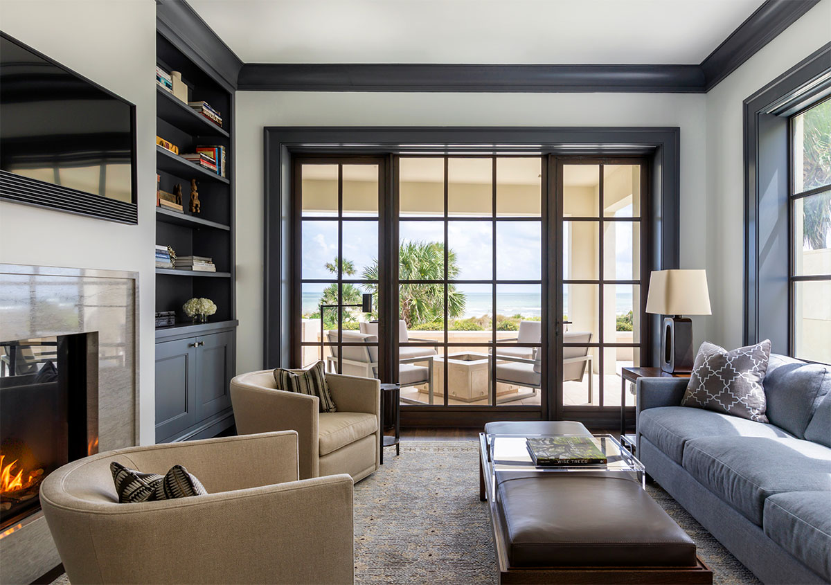 Living Room and Fireplace