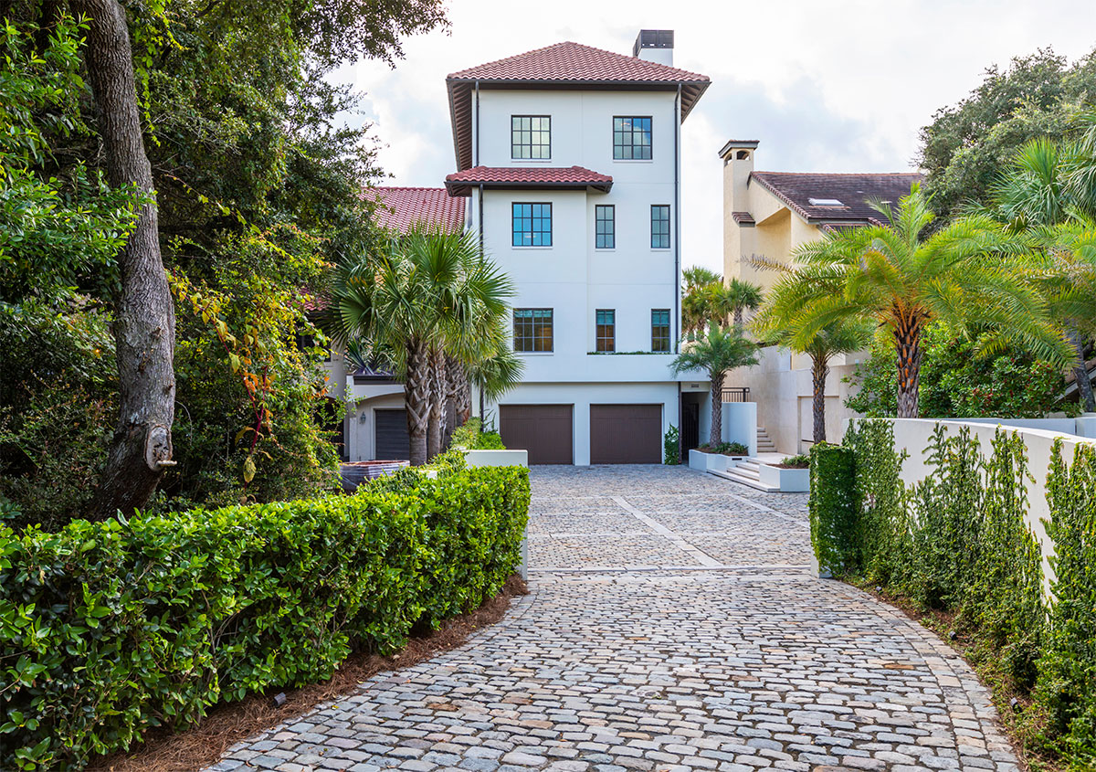 Driveway and House, Exterior